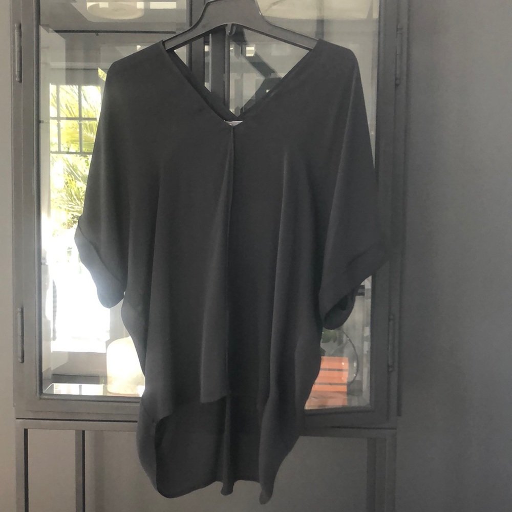 Vince oversized v neck blouse